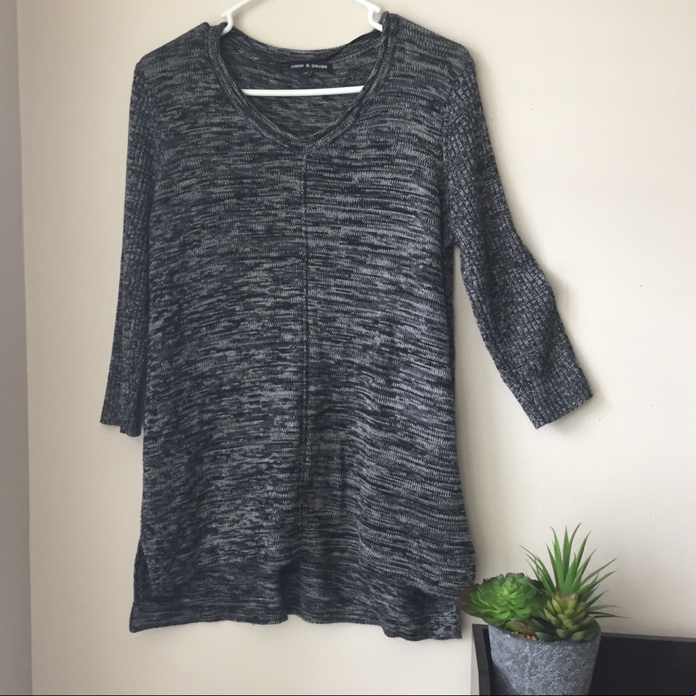 Perfect fall sweater, gray knit